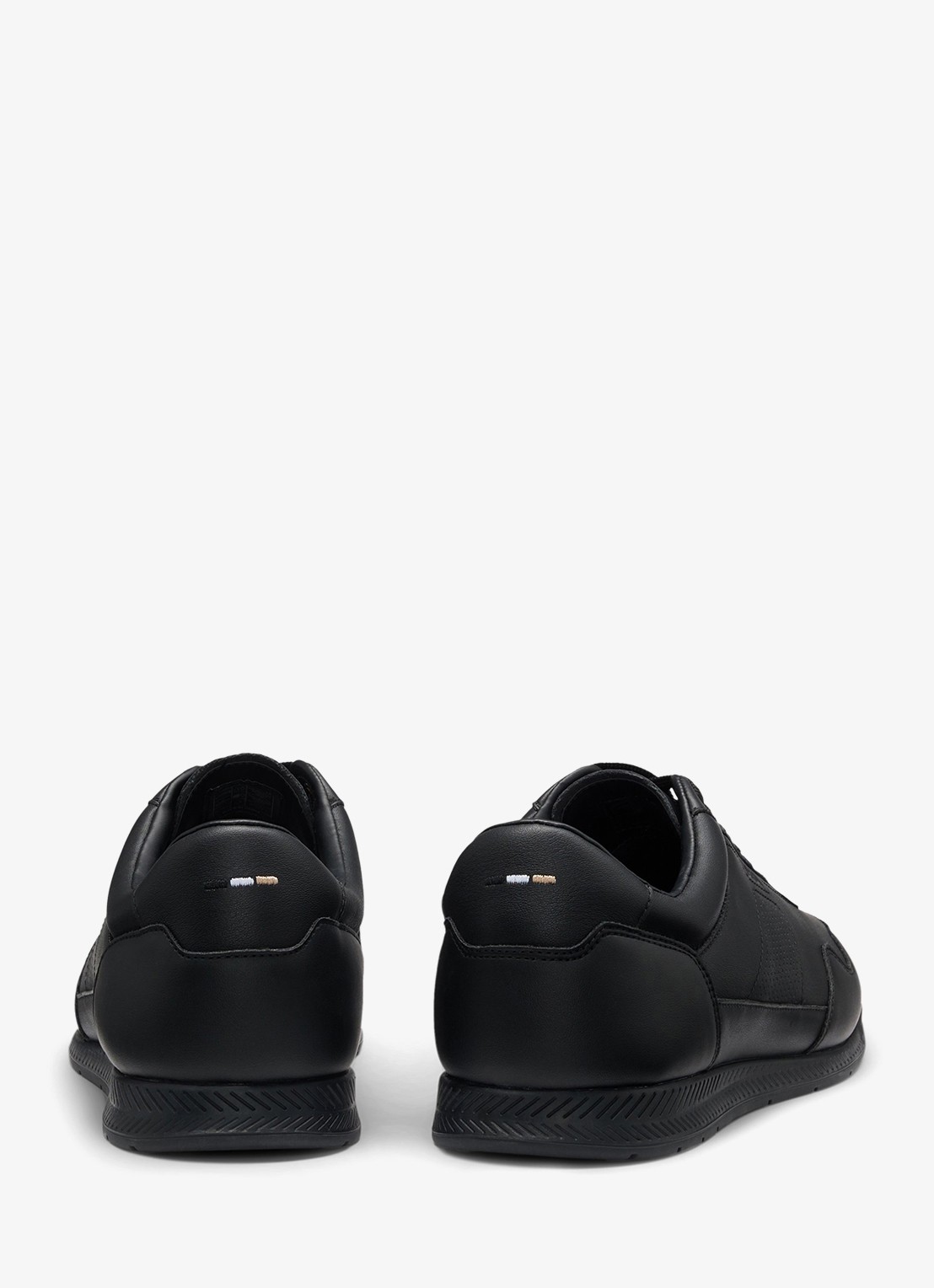 BOSS Nitan sneaker van leer - detail 3 zwart