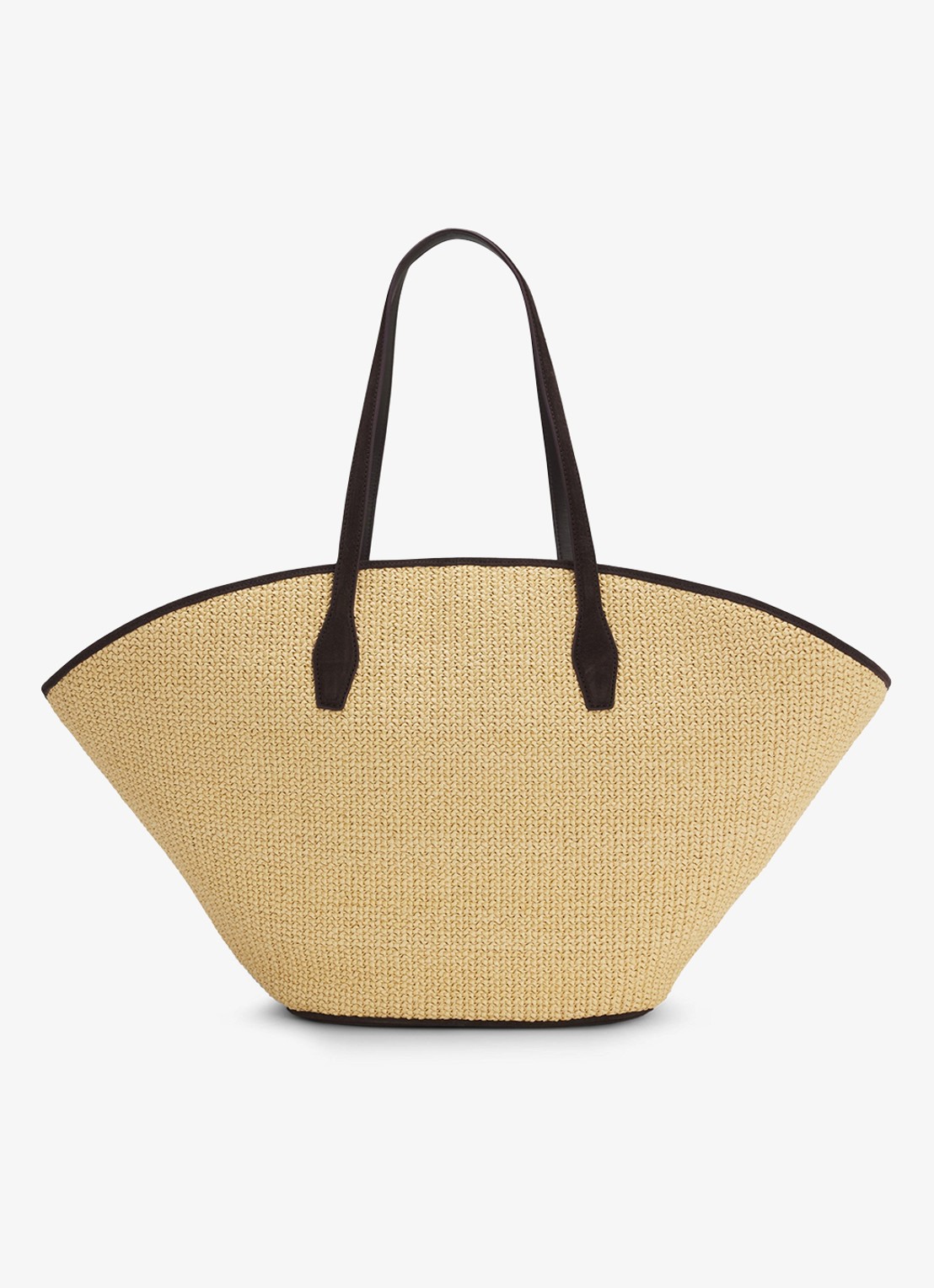 BOSS Numah Maxi strandtas met gevlochten detail - detail 3 open white-116 / wit