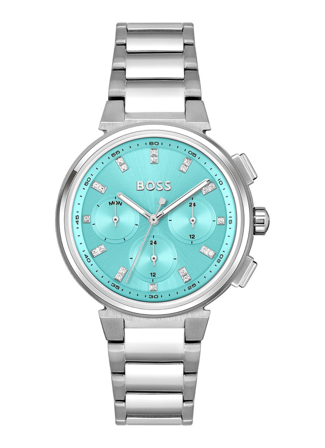 BOSS  One horloge HB1502763 - voorkant 3 zilver