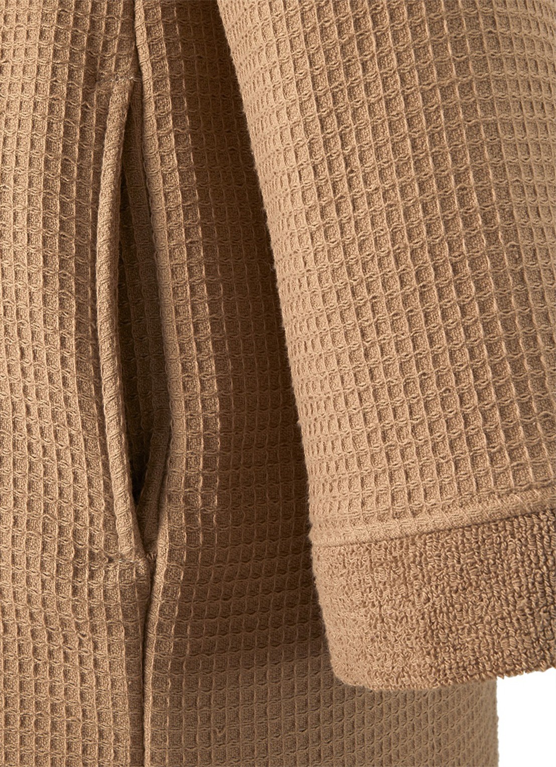 BOSS Onsen badjas - detail camel