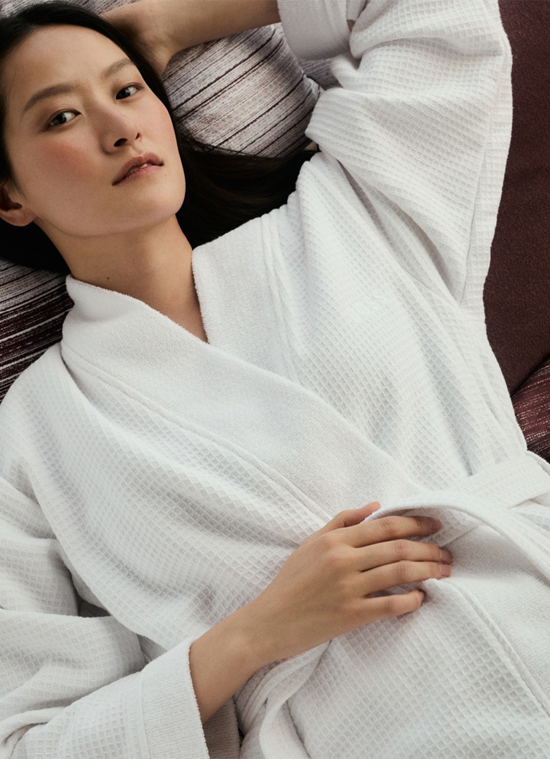 BOSS Onsen badjas - voorkant 2 wit