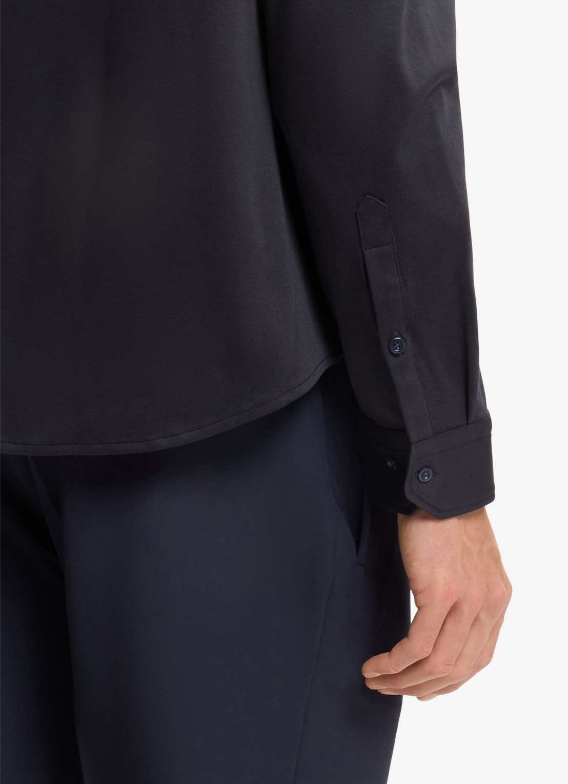 BOSS Overhemd met logo  - detail 5 donkerblauw