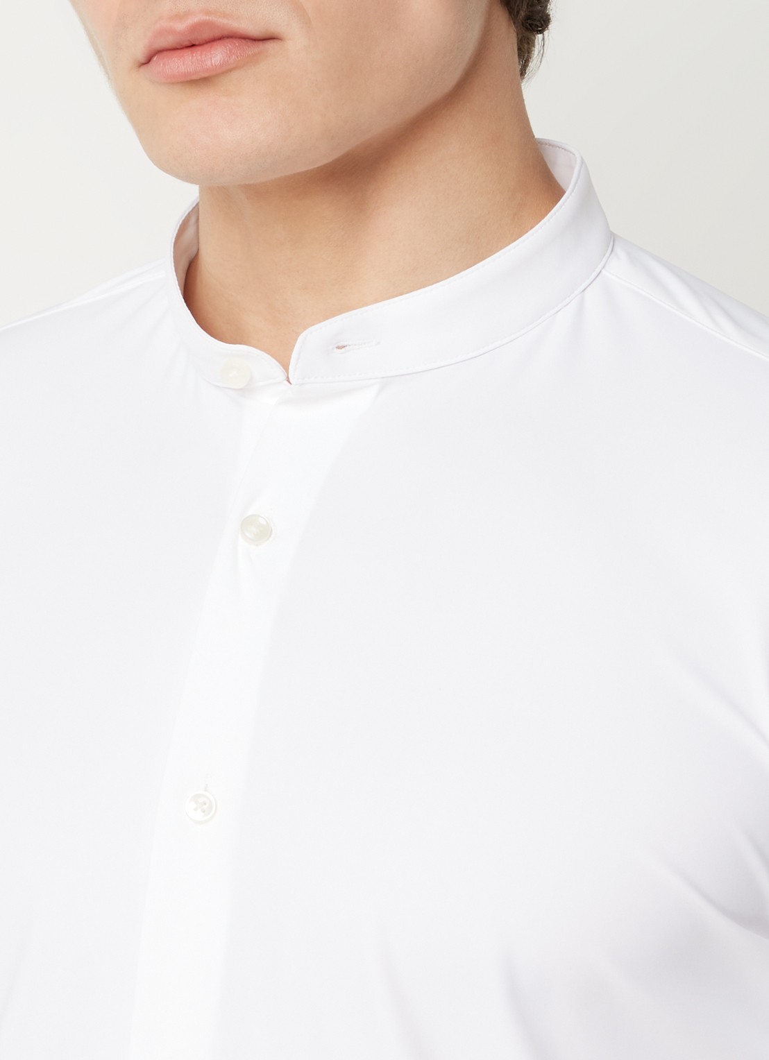 BOSS P-Hank slim fit overhemd met stretch - detail 8 wit