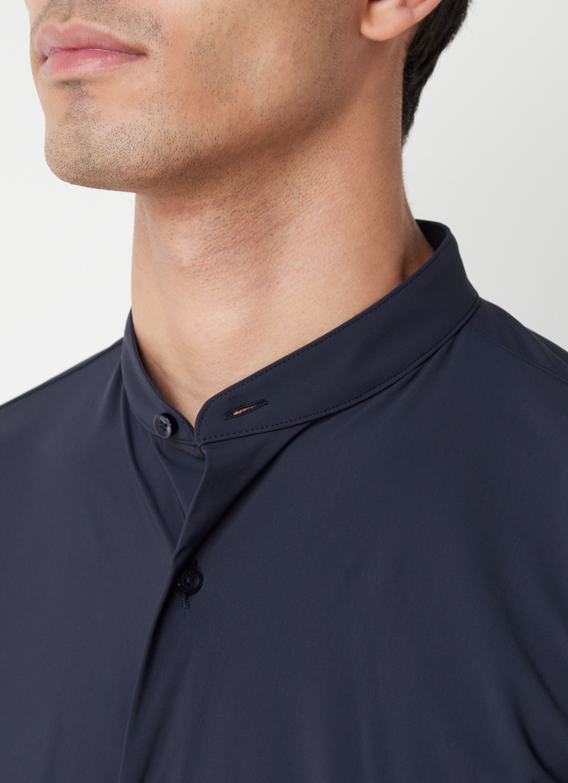 BOSS P-Hank slim fit overhemd met stretch - detail 7 donkerblauw