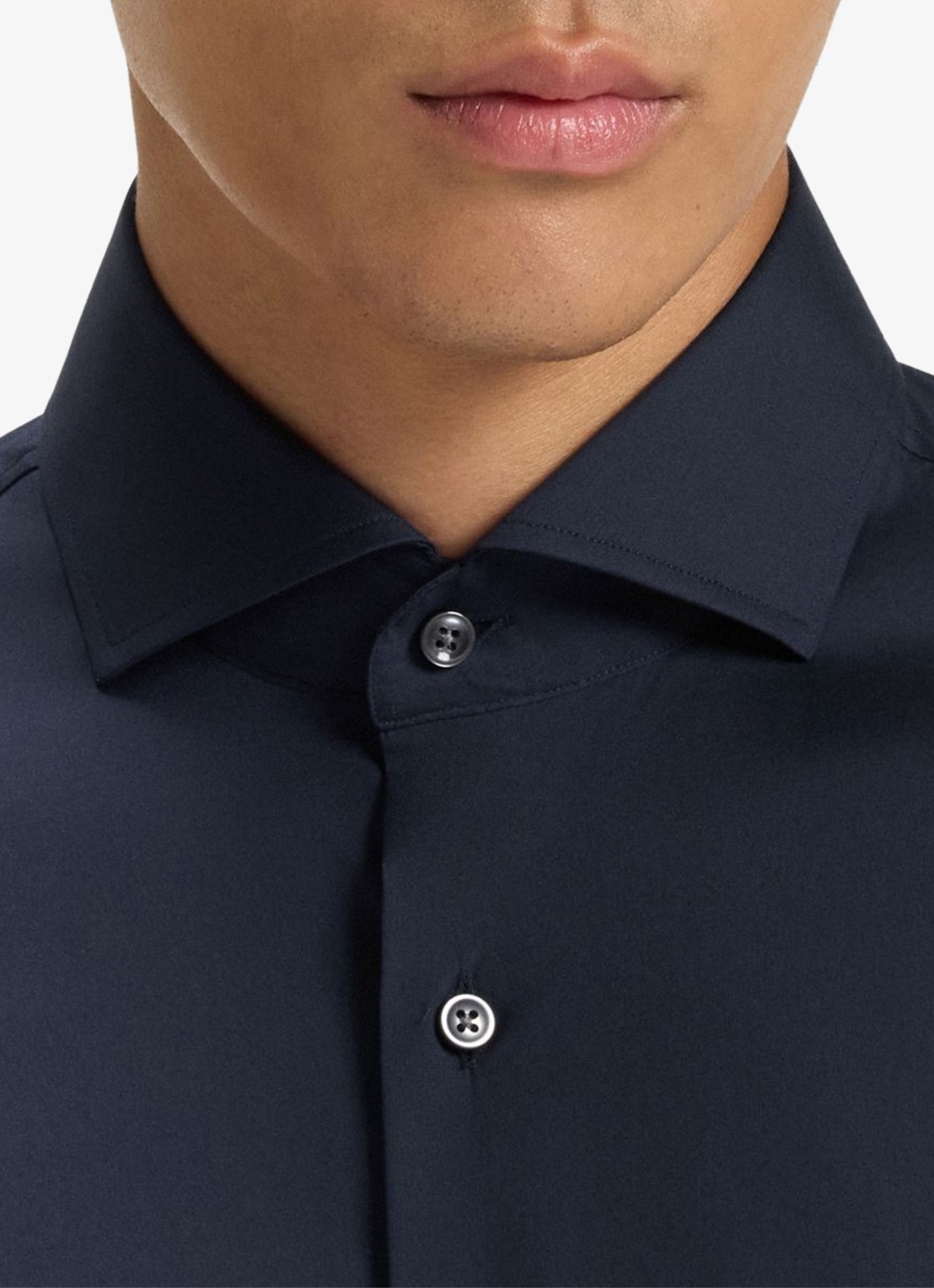 BOSS P-Hank-Spread slim fit overhemd - detail 2 blauw