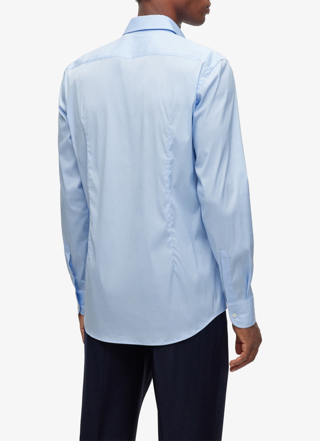 BOSS P-Hank-Spread slim fit overhemd - achterkant 2 lichtblauw