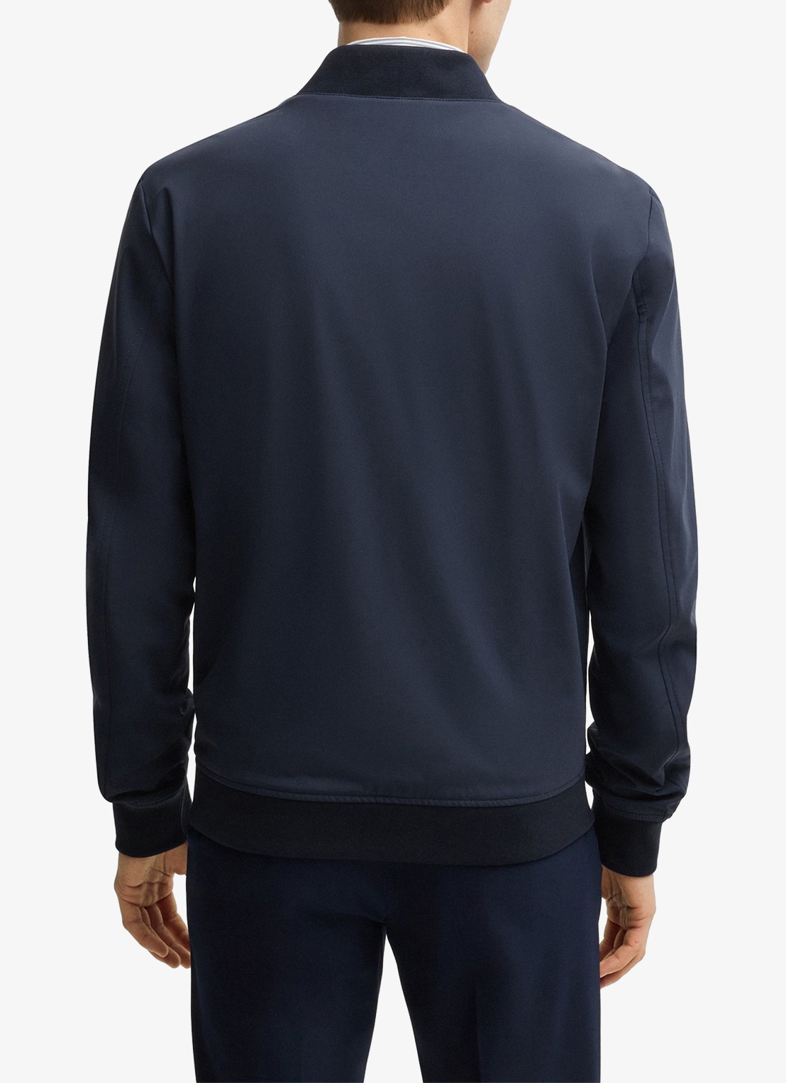 BOSS P-Hanry bomberjack met ritszakken - achterkant 6 donkerblauw