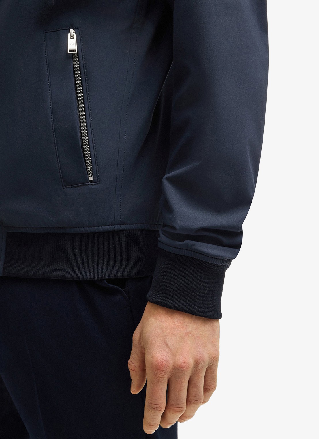 BOSS P-Hanry bomberjack met ritszakken - detail 5 donkerblauw