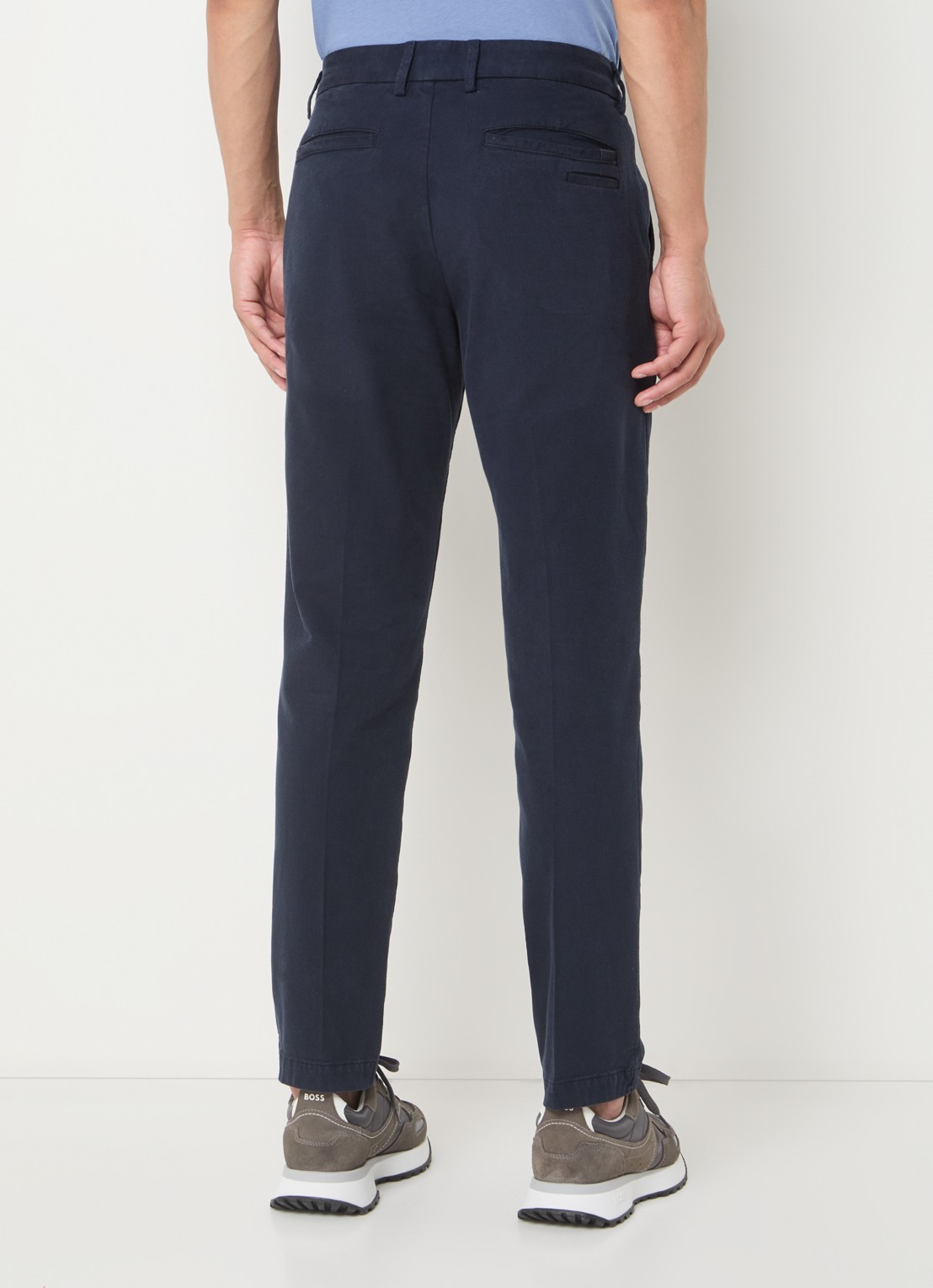 BOSS P-Kaiton slim fit chino  - achterkant 5 donkerblauw