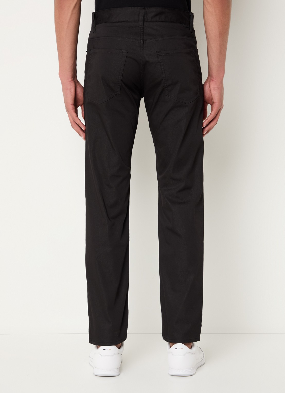 BOSS P-Re.Maine5 slim fit chino met steekzakken - achterkant zwart