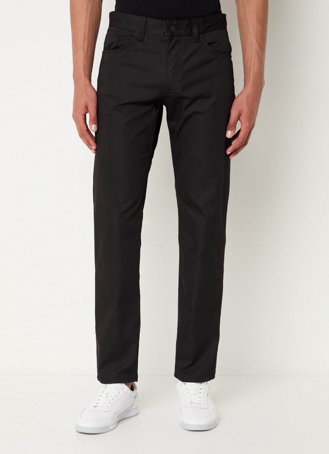 BOSS P-Re.Maine5 slim fit chino met steekzakken - detail 2 zwart