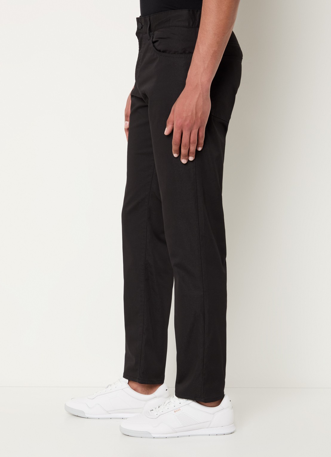BOSS P-Re.Maine5 slim fit chino met steekzakken - detail 3 zwart