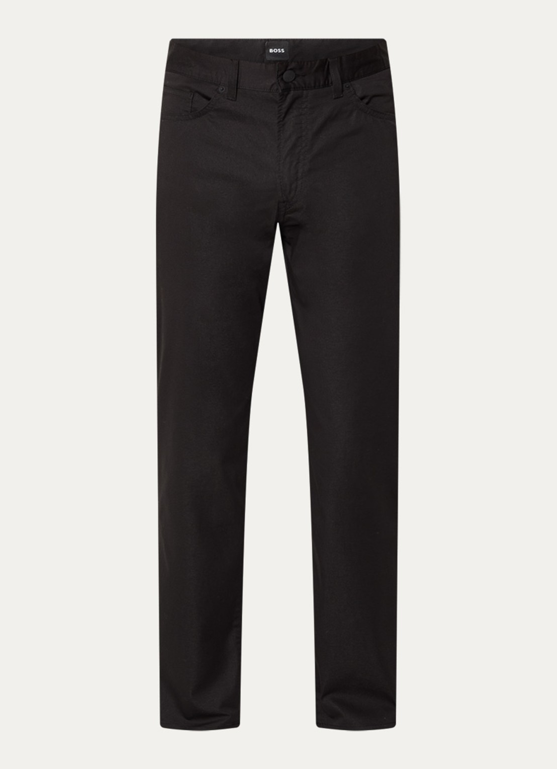 BOSS P-Re.Maine5 slim fit chino met steekzakken - voorkant 4 zwart