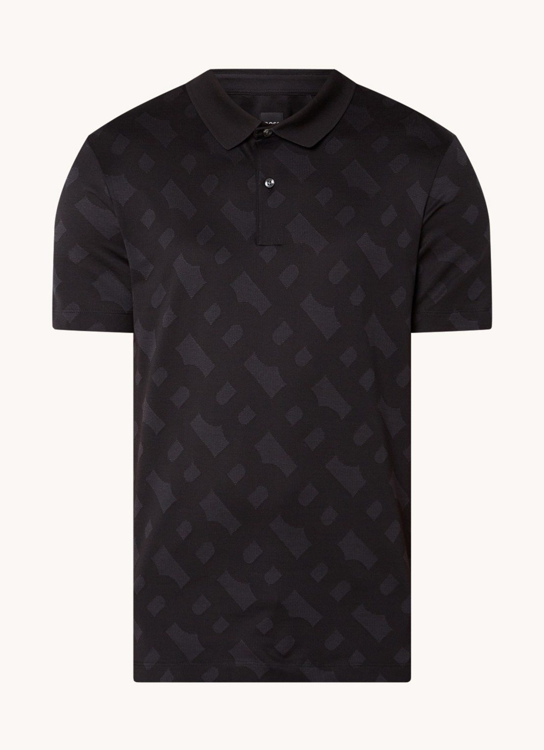 BOSS Pack33 regular fit polo met logoprint - voorkant 2 zwart