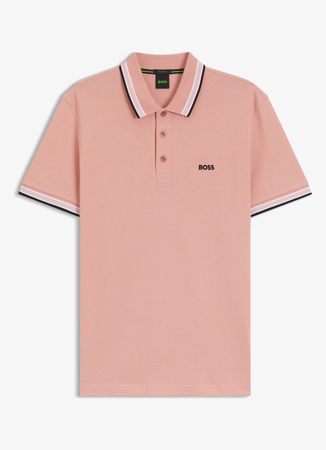 BOSS Paddy-polo van katoenpiqué - voorkant light/pastel pink-686 / roze
