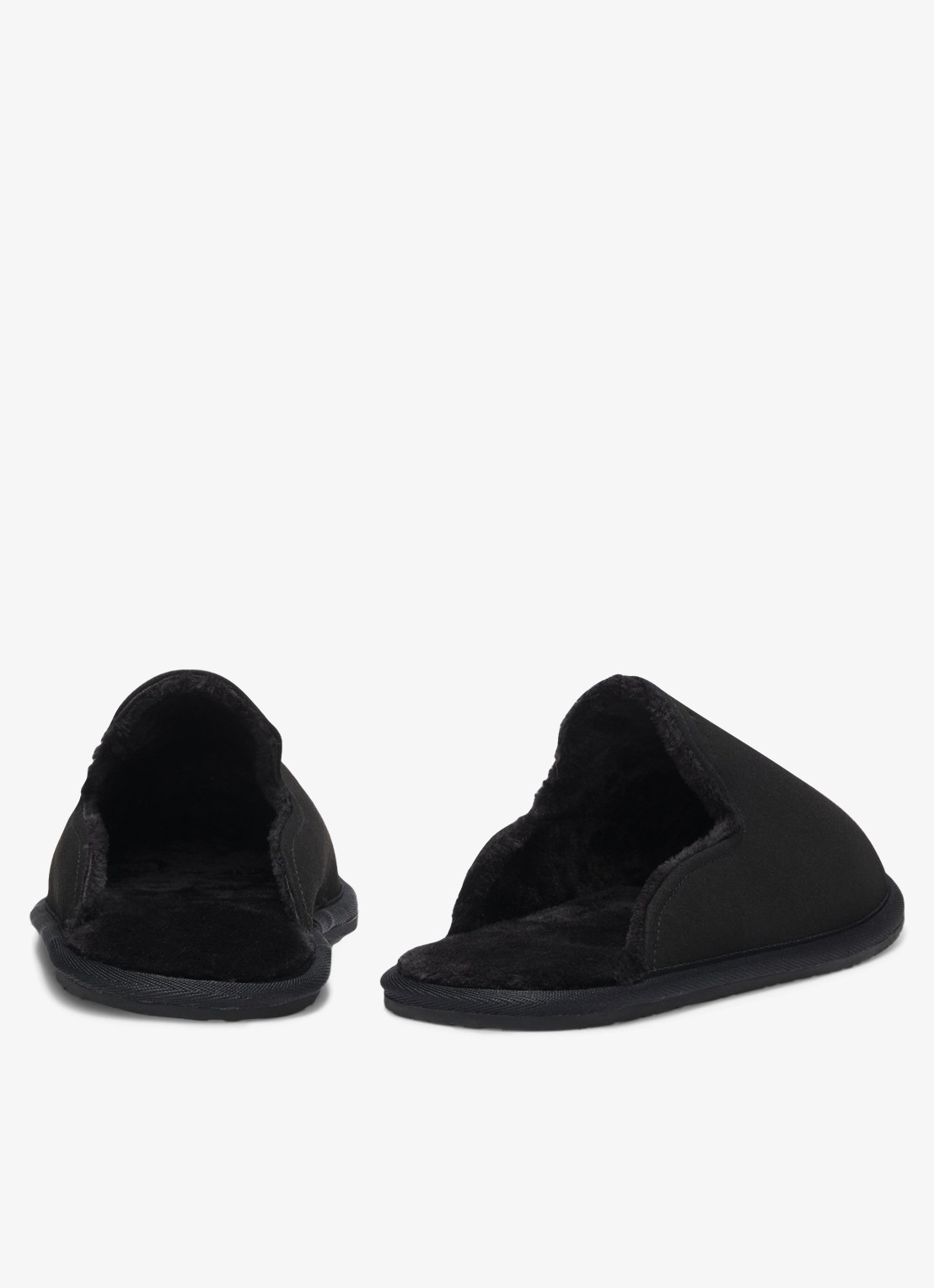BOSS Pantoffel met logo - achterkant 4 zwart