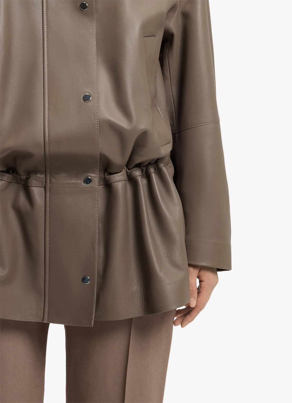 BOSS Parka met steekzakken - detail 5 taupe