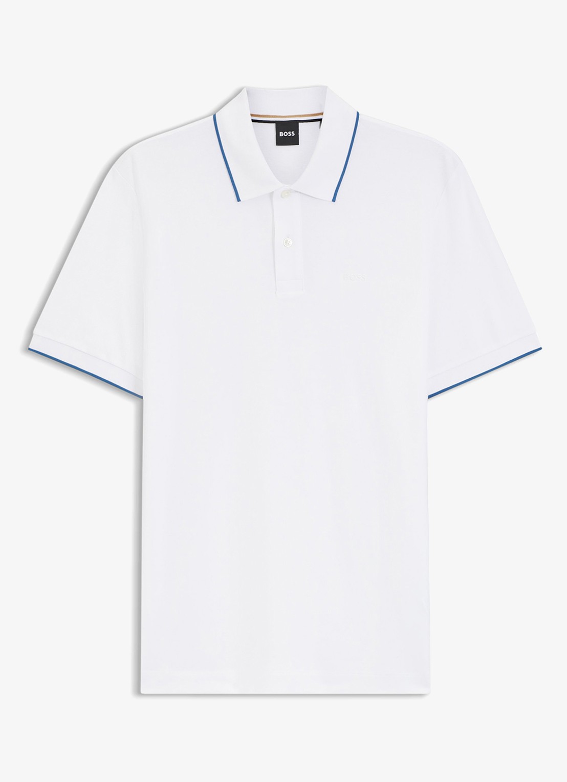 BOSS Parlay regular fit polo met logo - detail 3 natural-101 / beige
