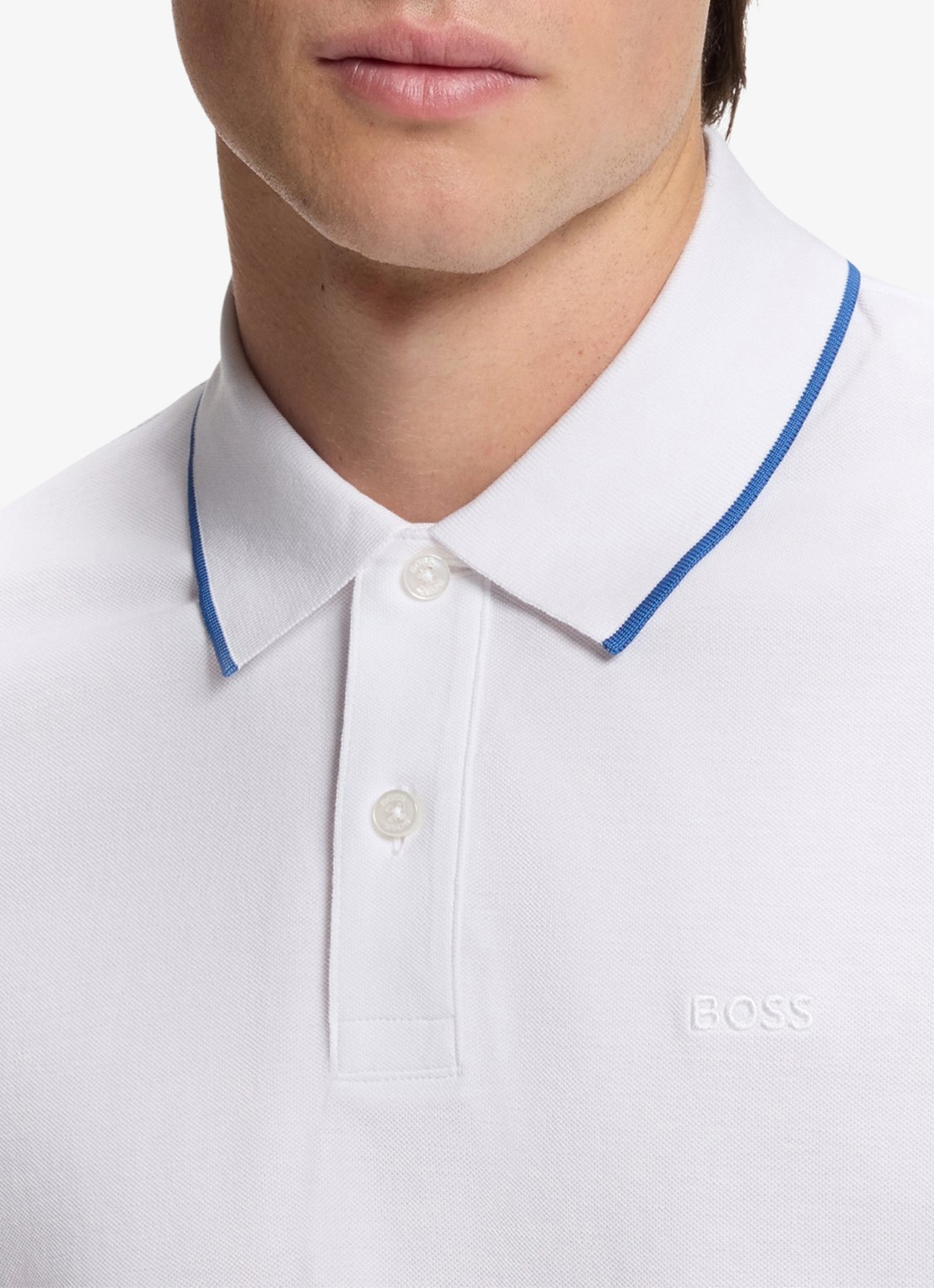 BOSS Parlay regular fit polo met logo - detail 6 natural-101 / beige