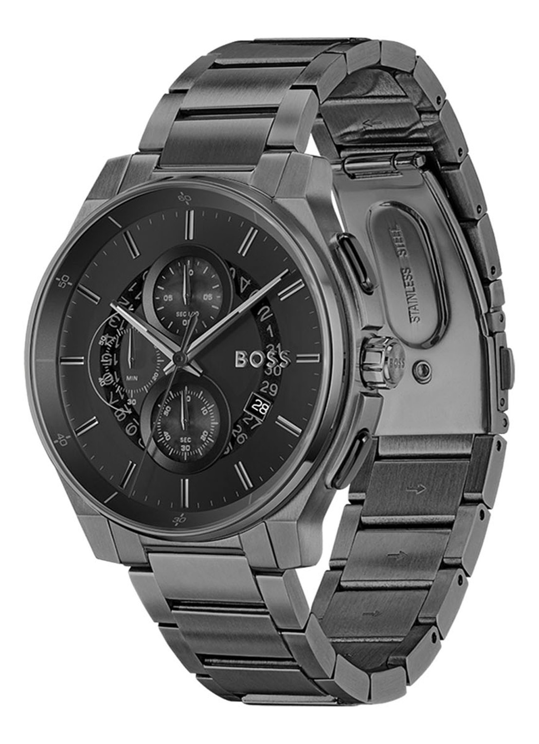BOSS Peak 2.0 horloge HB1514192  - detail 3 zwart
