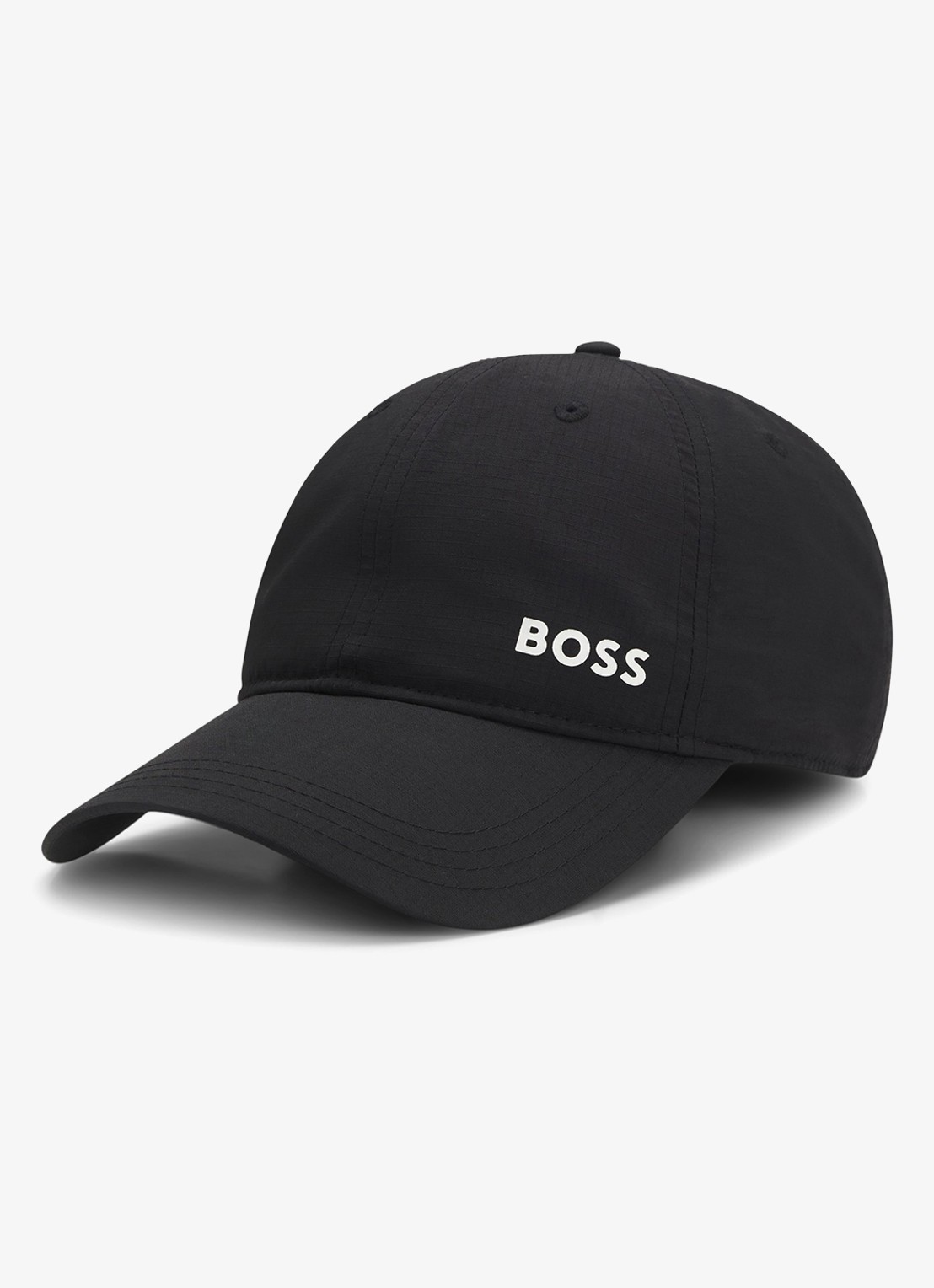 BOSS Pet met logo en uv-bescherming - achterkant zwart