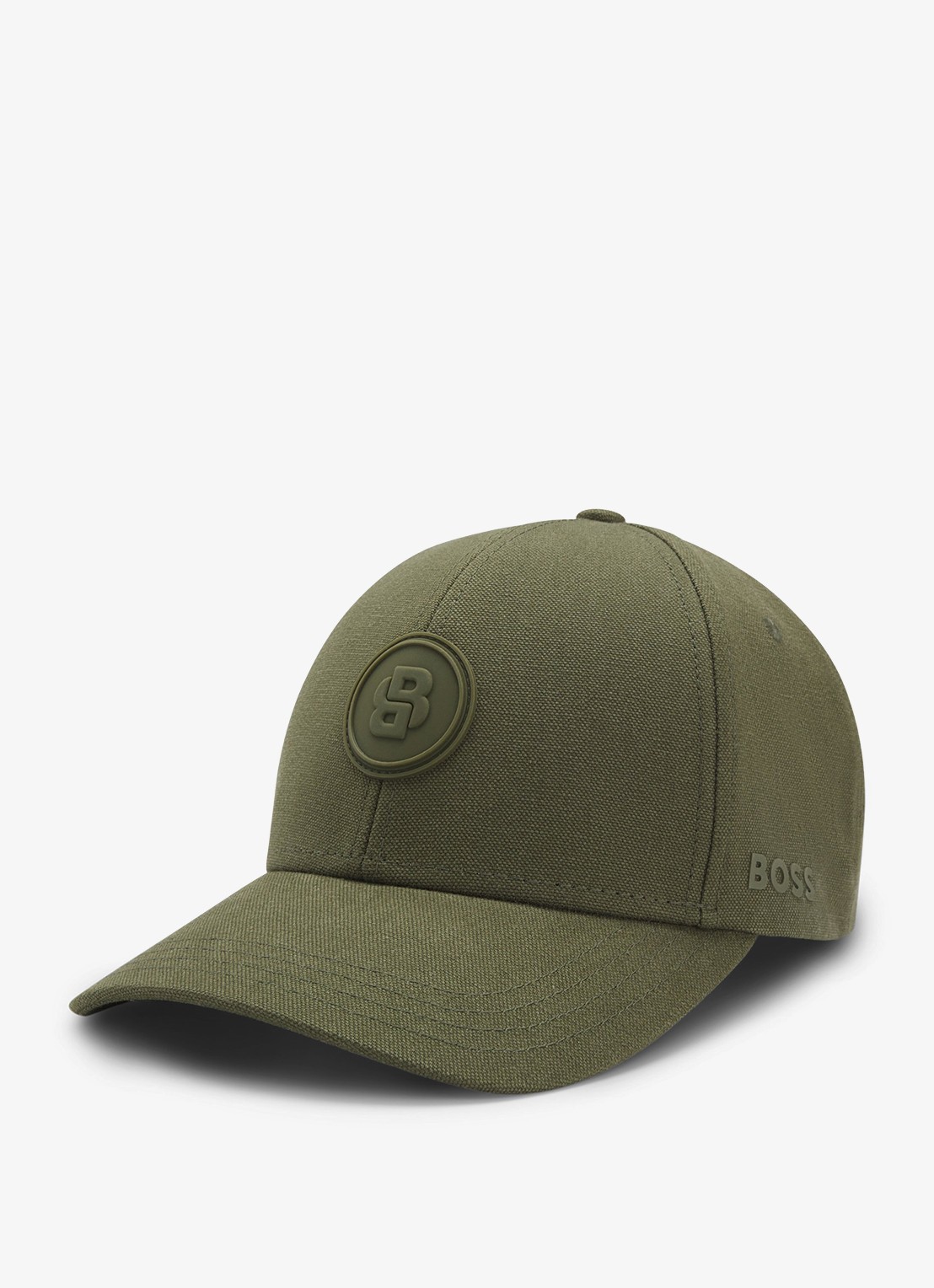 BOSS Pet met logo - achterkant 2 olijfgroen