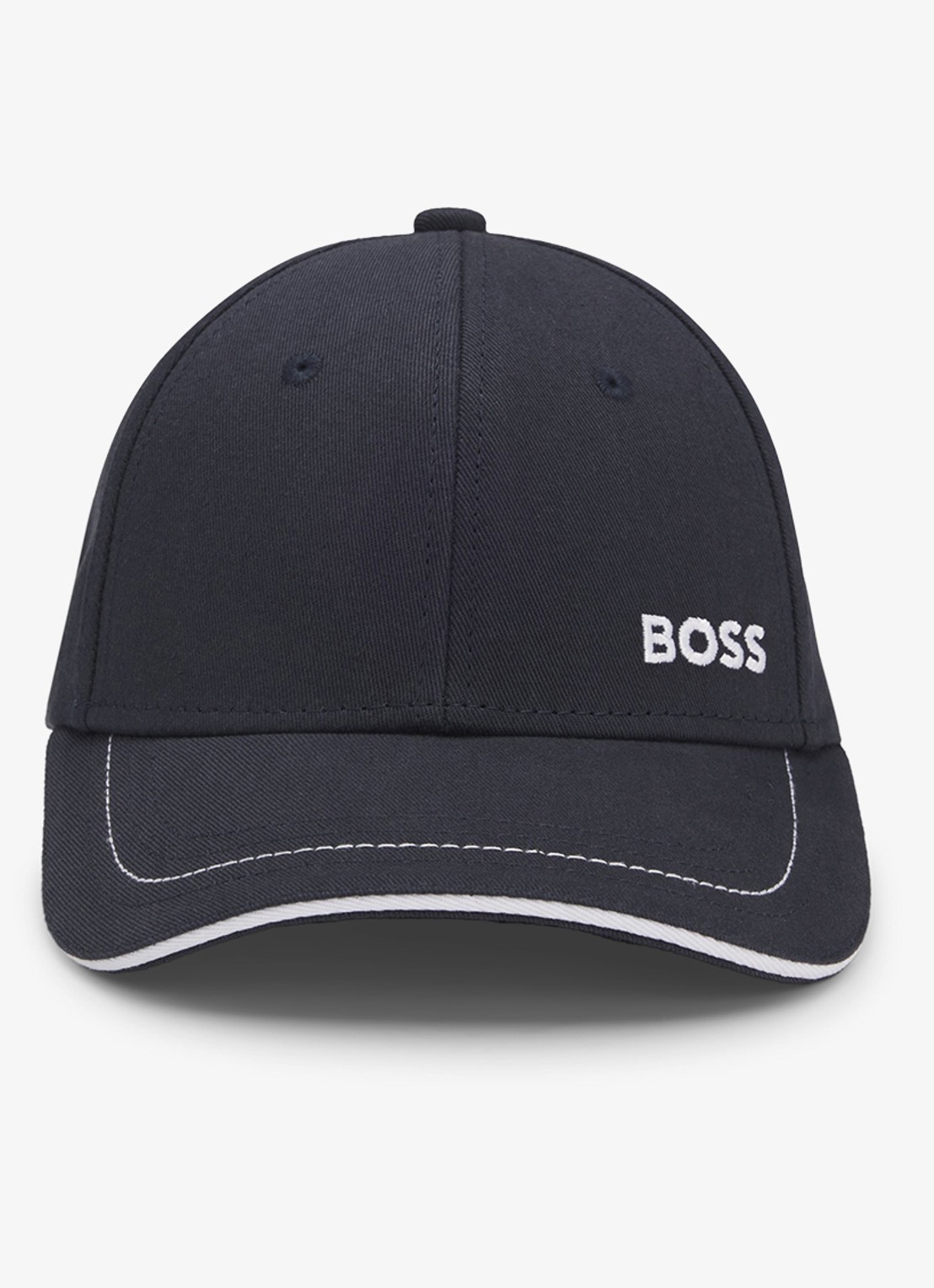 BOSS Pet met logoborduring  - voorkant 2 donkerblauw