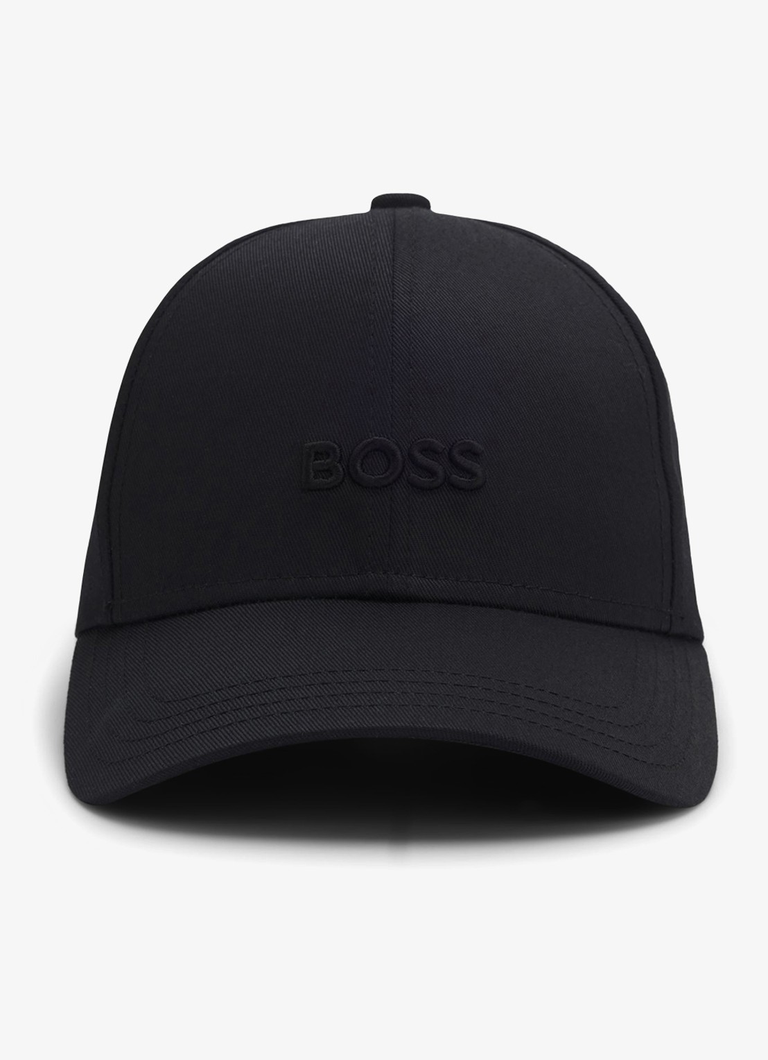 BOSS Pet met logoborduring - detail zwart