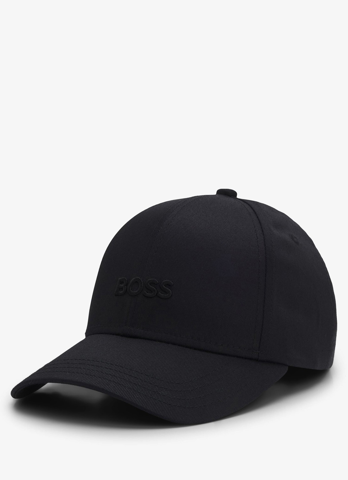BOSS Pet met logoborduring - voorkant 4 zwart