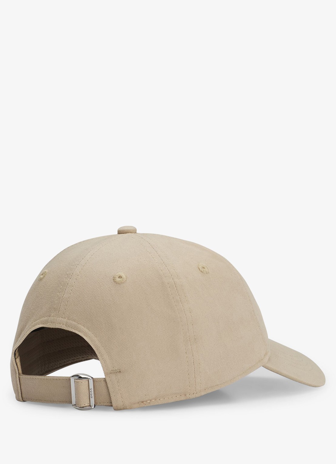 BOSS Pet met logoborduring - achterkant beige