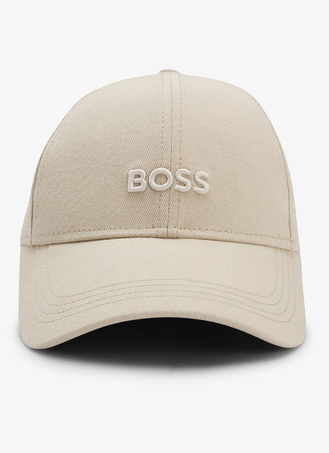 BOSS Pet met logoborduring - voorkant 4 light beige-275 / beige