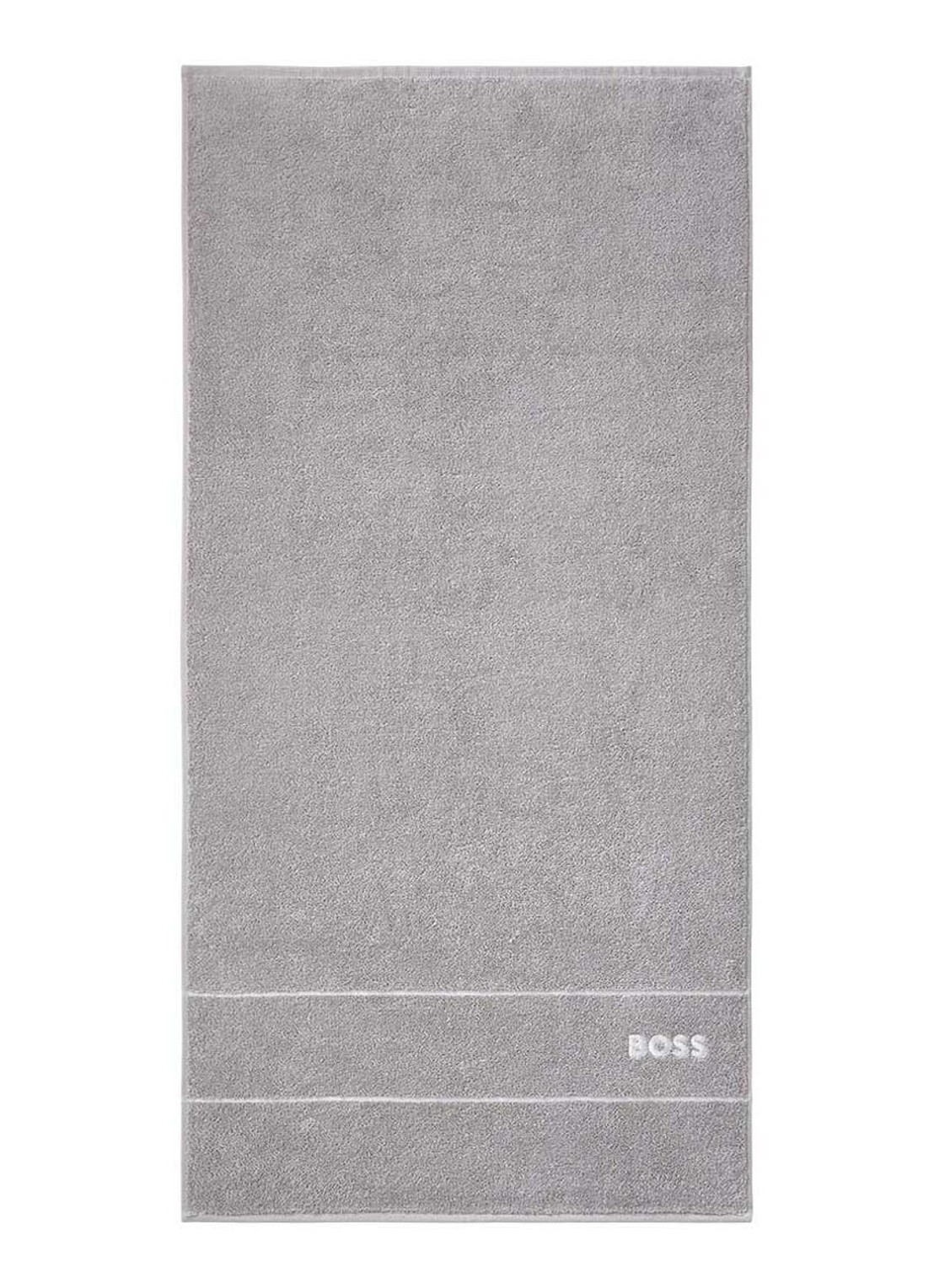 BOSS Plain badhanddoek - 600 g/m2 - 50 x 100 cm - voorkant grijs