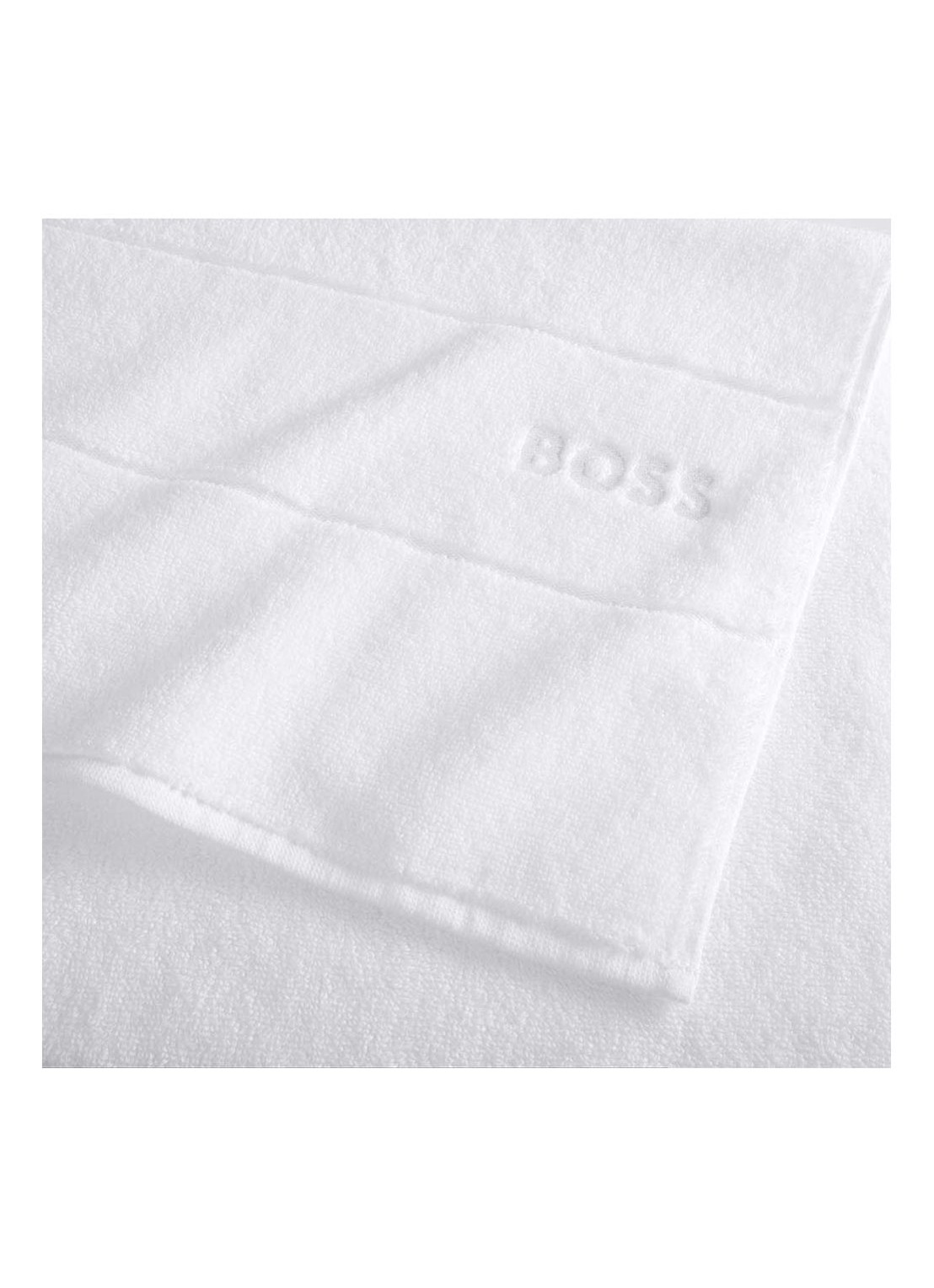 BOSS Plain badhanddoek - 600 g/m2 - 50 x 100 cm - detail 3 wit