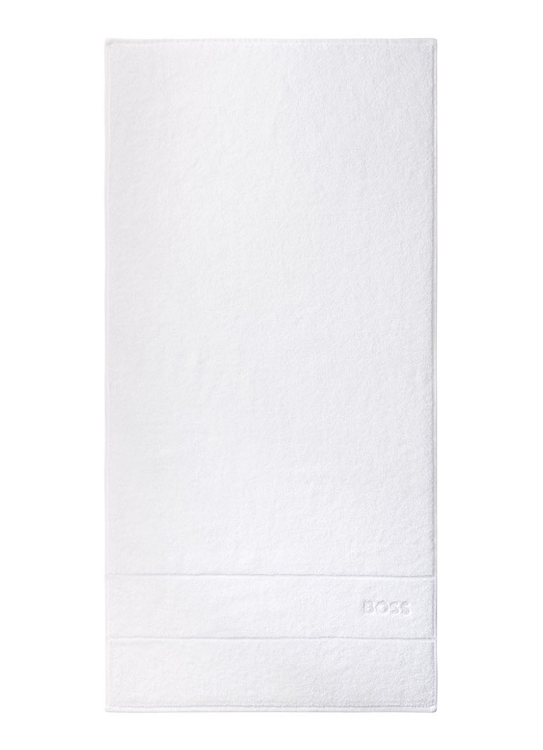 BOSS Plain badhanddoek - 600 g/m2 - 50 x 100 cm - voorkant wit