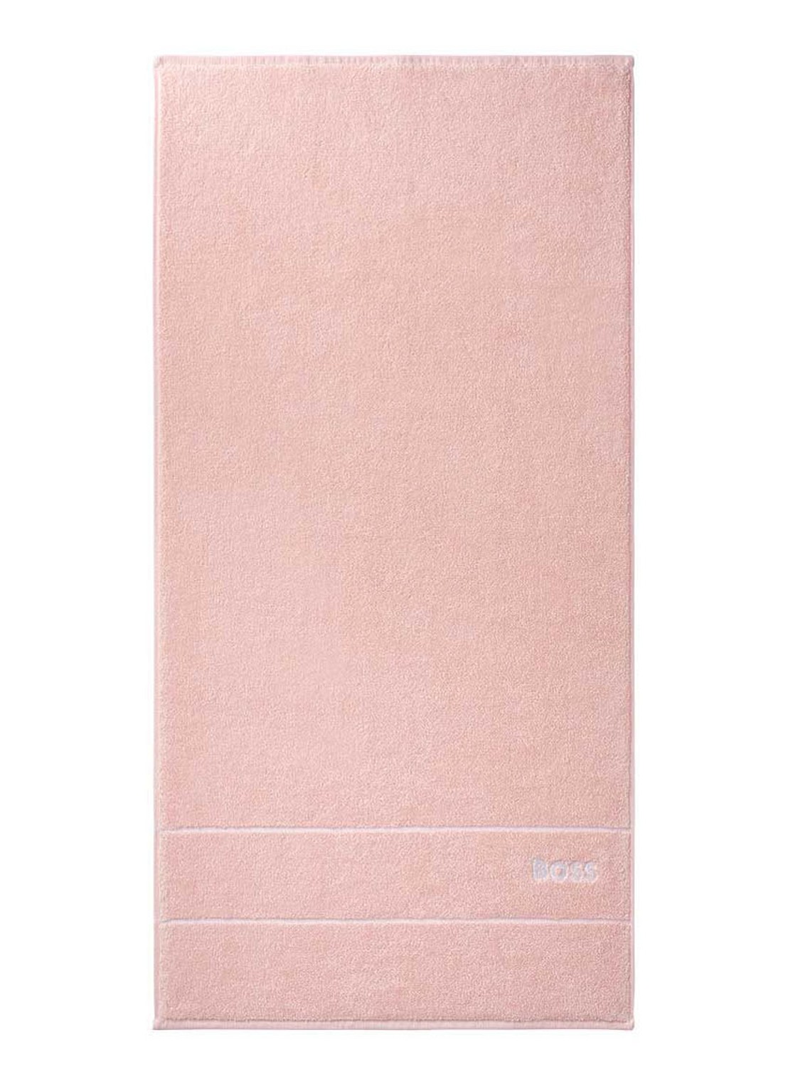 BOSS Plain badhanddoek - 600 g/m2 - 50 x 100 cm - voorkant 4 lichtroze