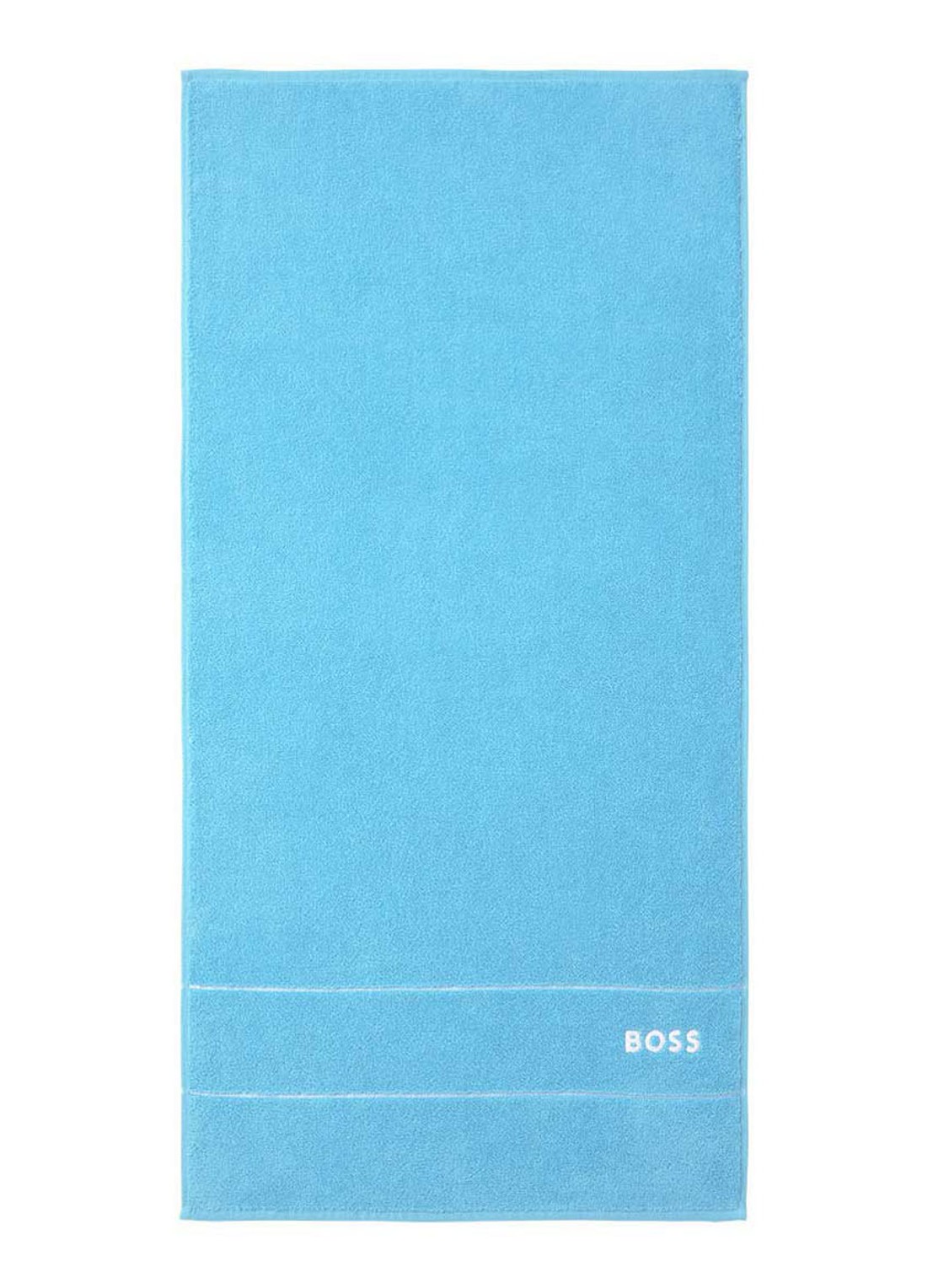 BOSS Plain badhanddoek - 600 g/m2 - 50 x 100 cm - voorkant 3 blauw