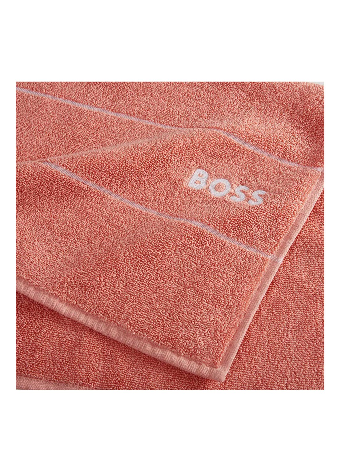 BOSS Plain badhanddoek - 600 g/m2 - 50 x 100 cm - detail 3 abrikoos