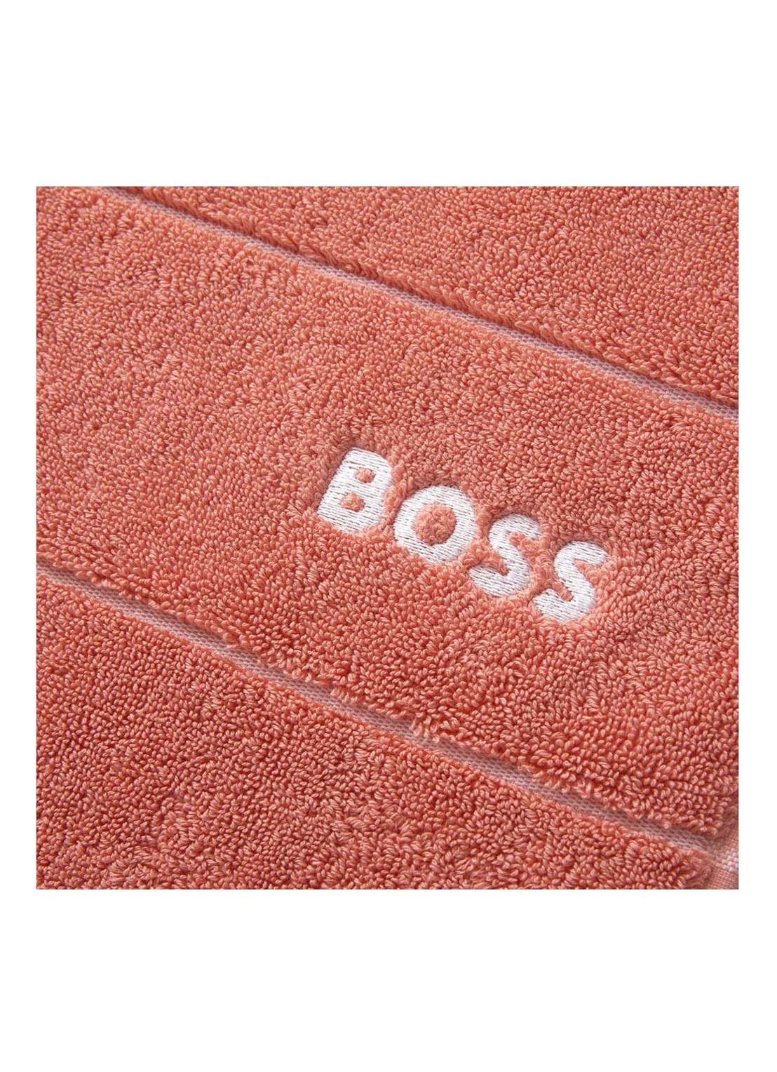 BOSS Plain badhanddoek - 600 g/m2 - 50 x 100 cm - detail 4 abrikoos