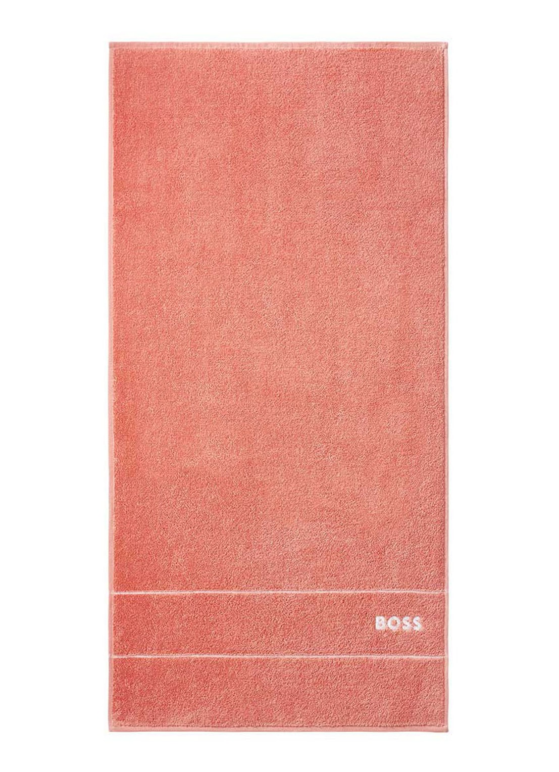 BOSS Plain badhanddoek - 600 g/m2 - 50 x 100 cm - voorkant abrikoos