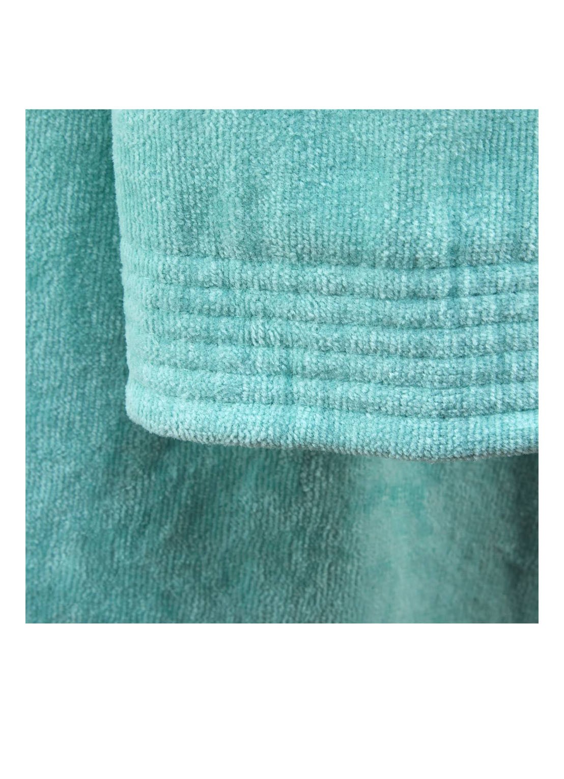 BOSS Plain badjas van katoen - detail 5 turquoise
