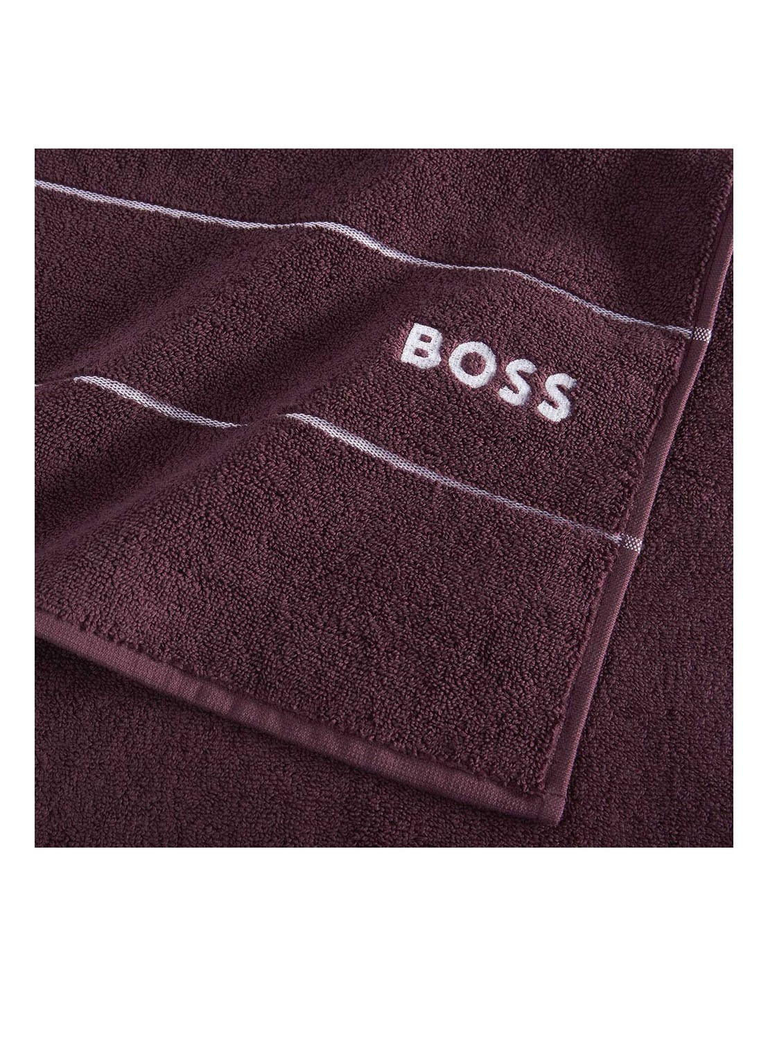 BOSS Plain badlaken - 600 gr/m2 - 100 x 150 cm - detail 3 bordeauxrood