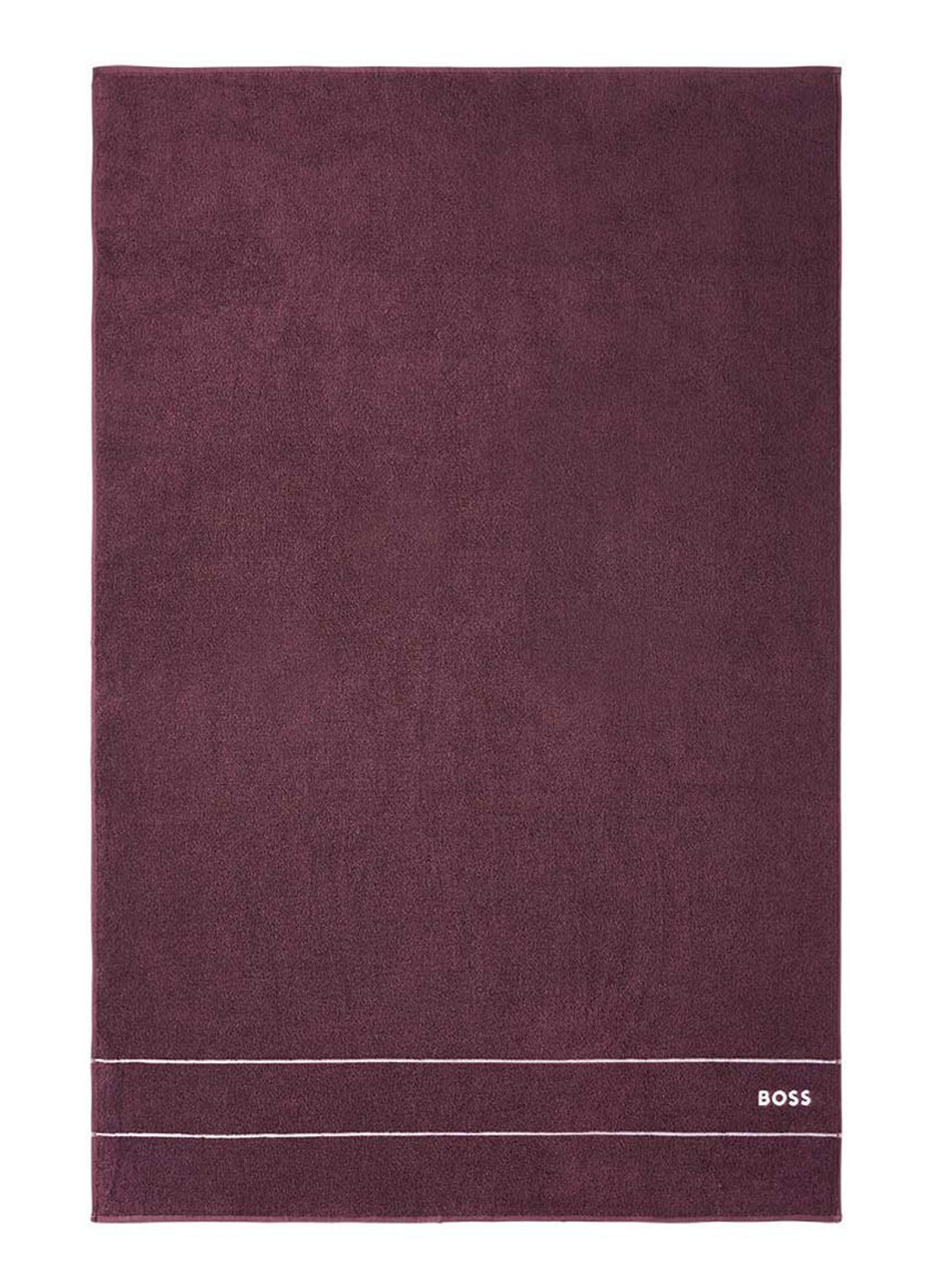 BOSS Plain badlaken - 600 gr/m2 - 100 x 150 cm - voorkant bordeauxrood