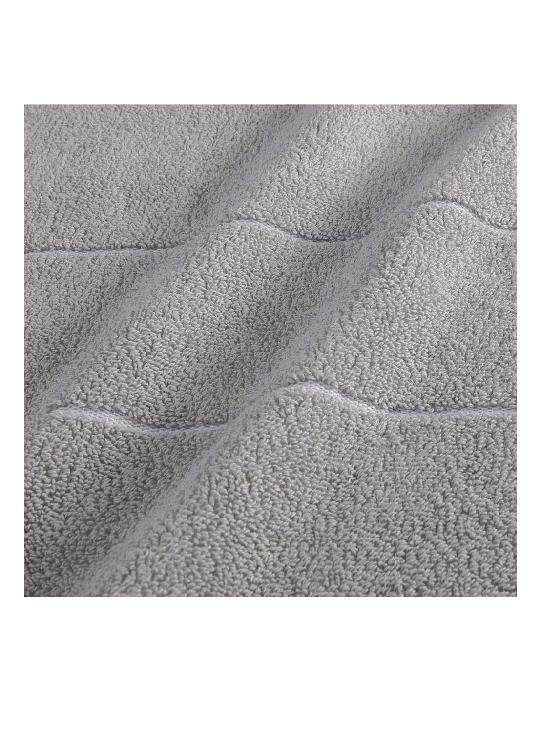 BOSS Plain badlaken - 600 gr/m2 - 100 x 150 cm - detail 5 lichtgrijs