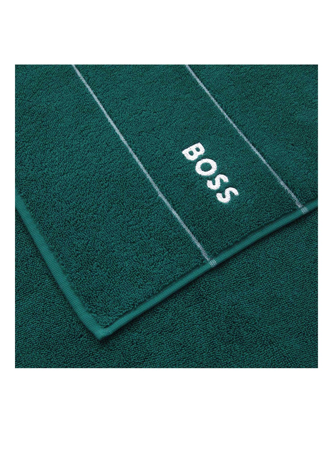 BOSS Plain badlaken - 600 gr/m2 - 100 x 150 cm - detail donkergroen