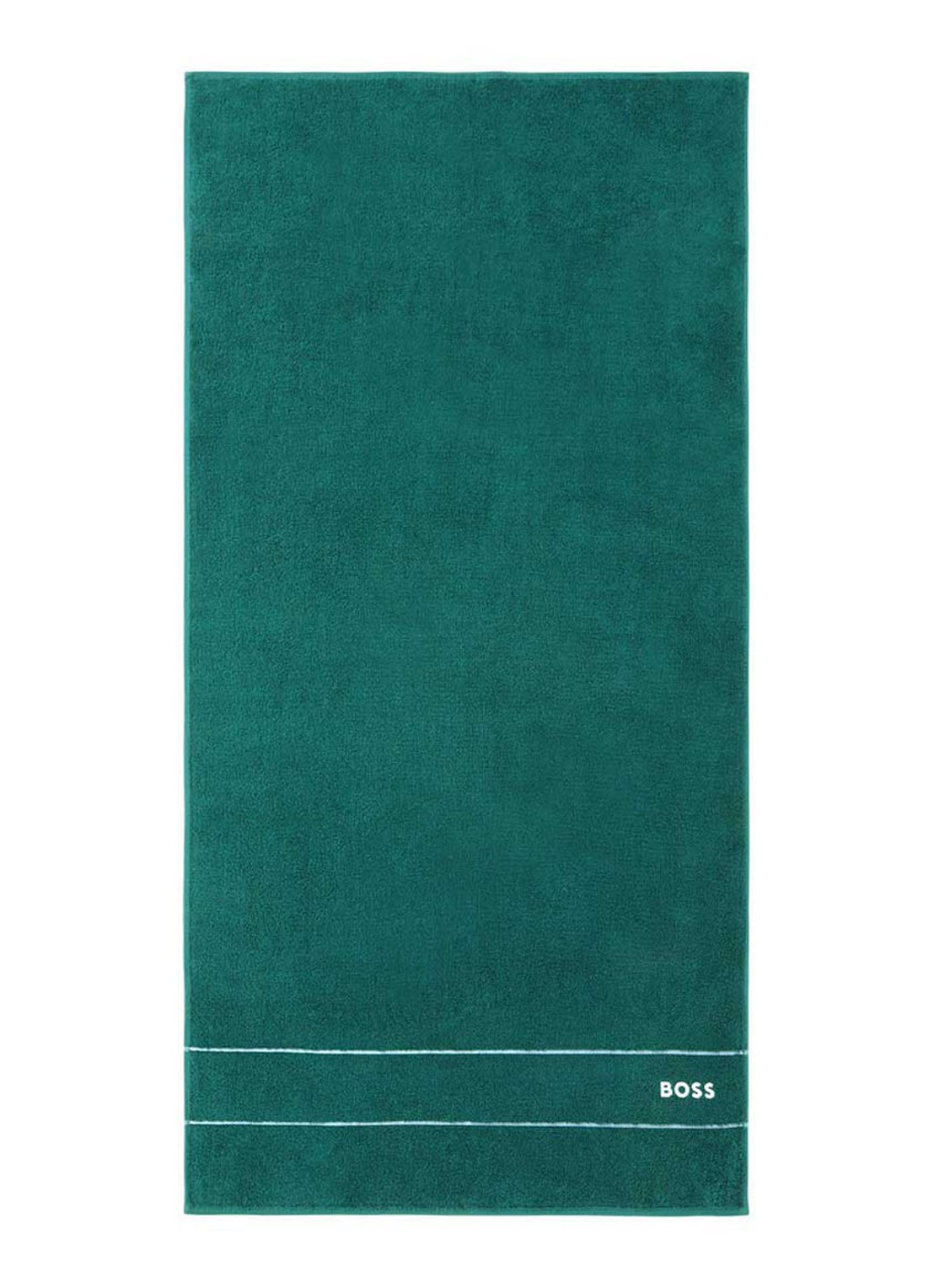 BOSS Plain badlaken - 600 gr/m2 - 100 x 150 cm - voorkant 4 donkergroen
