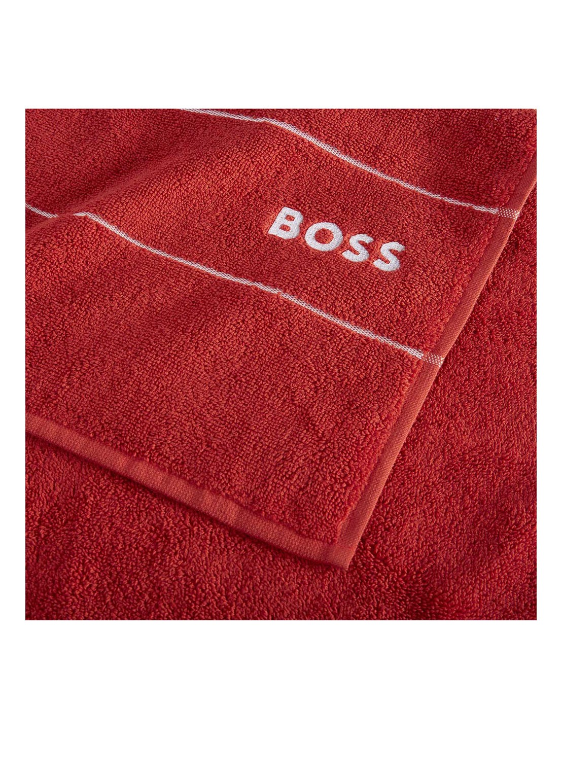 BOSS Plain badlaken - 600 gr/m2 - 100 x 150 cm - detail rood