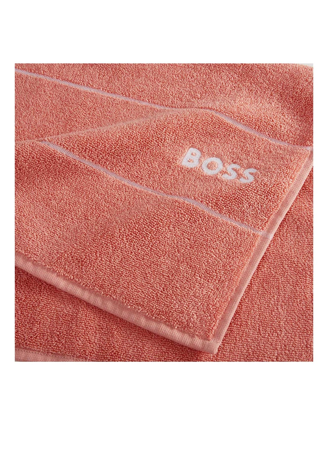 BOSS Plain badlaken - 600 gr/m2 - 100 x 150 cm - detail perzikroze