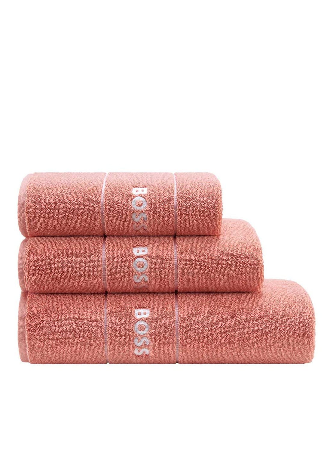 BOSS Plain badlaken - 600 gr/m2 - 100 x 150 cm - voorkant 5 perzikroze