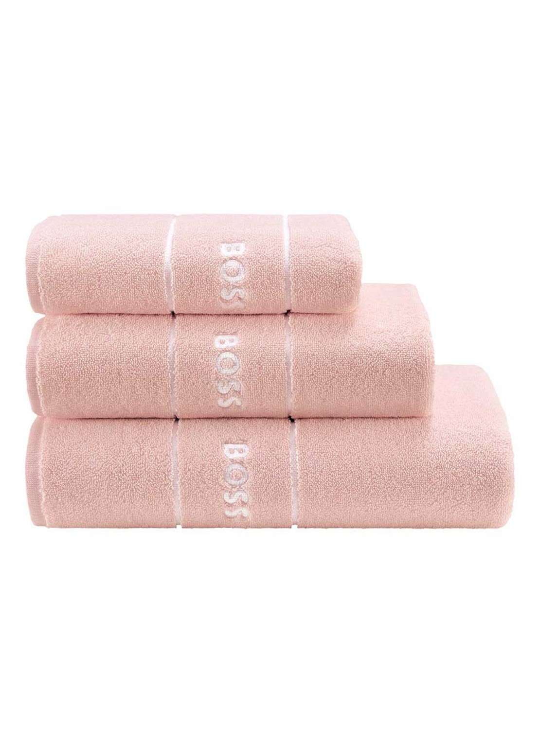 BOSS Plain badlaken - 600 gr/m2 - 70 x 140 cm - voorkant 2 lichtroze