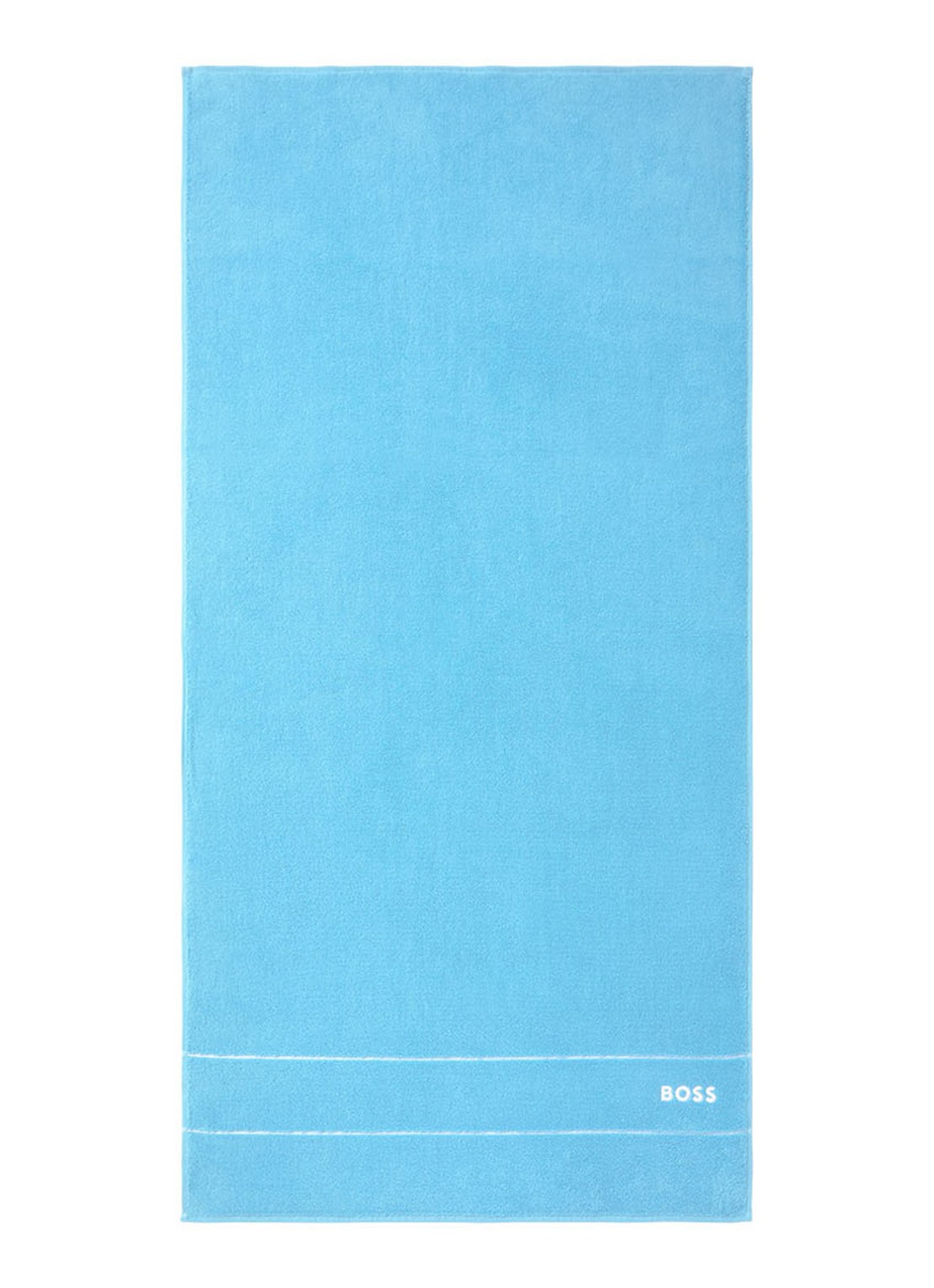 BOSS Plain badlaken - 600 gr/m2 - 70 x 140 cm - voorkant aquablauw